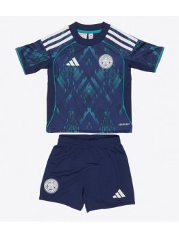 Billige Leicester City Bortedraktsett Barn 2025-26 Kortermet (+ Korte bukser)